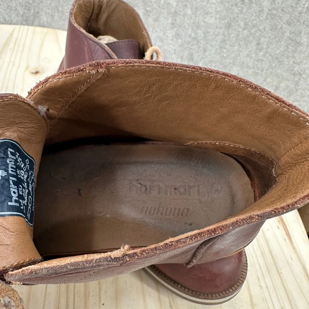 Hari Mari Nokona Canyon Boot Mens 10.5 Brown Leather Chukka Collaboration HM105